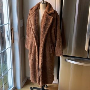 Teddy maxi coat
